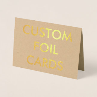 Custom Personalised Gold Foil Greeting Card
