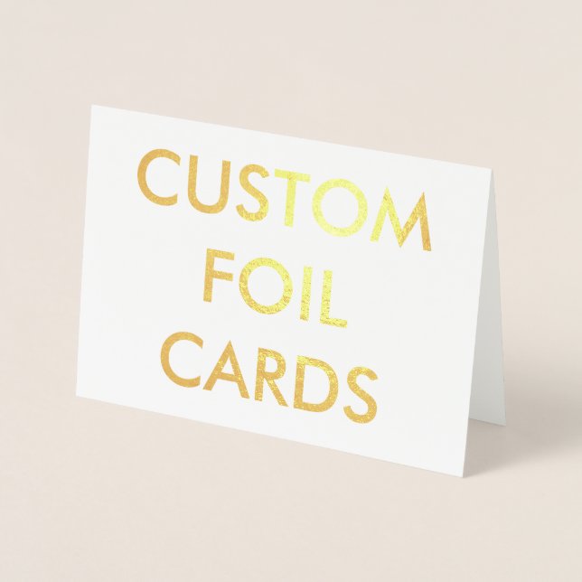 Custom Personalised Gold Foil Greeting Card (Front)