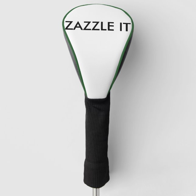 Custom Personalised Golf Club Cover Blank Template (Front)