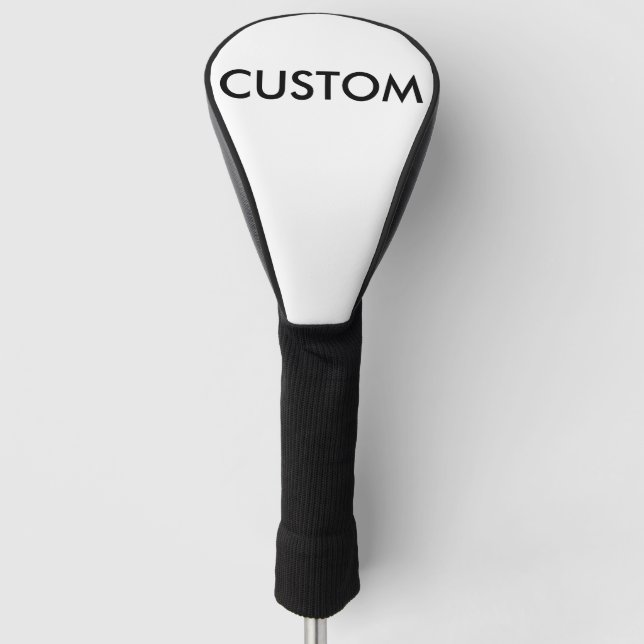 Custom Personalised Golf Club Cover Blank Template (Front)