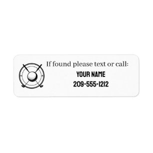 Custom Personalised Golf Club Name Labels Golfer