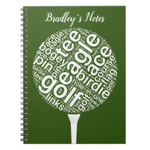 Custom Personalised Golf Notebook