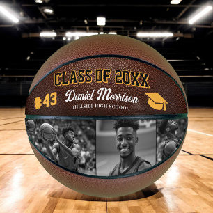 Custom Personalised Graduation Senior Photo  Basketball