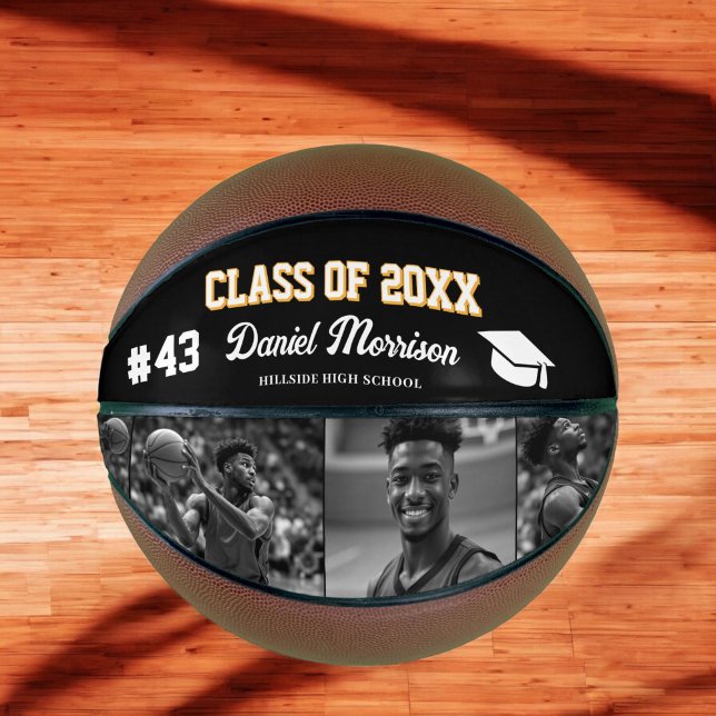 Custom Personalised Graduation Senior Photo  Basketball (Creator Uploaded)