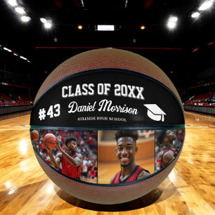 Custom Personalised Graduation Senior Photo  Basketball