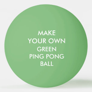 Custom Personalised GREEN Ping Pong Ball