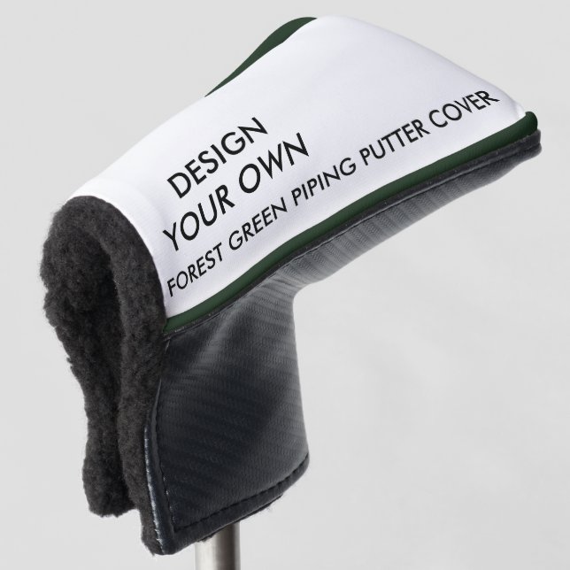 Custom Personalised Green Putter Golf Club Cover (3/4 Front)