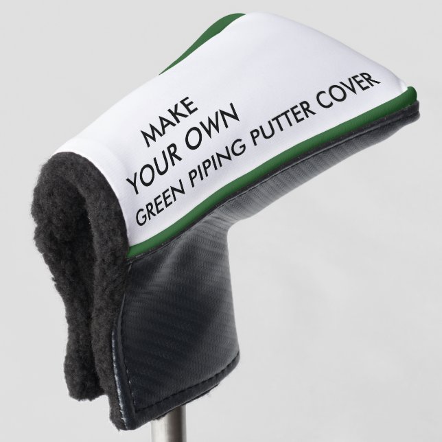 Custom Personalised Green Putter Golf Club Cover (3/4 Front)