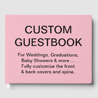 Custom Personalised Guestbook Blank Template