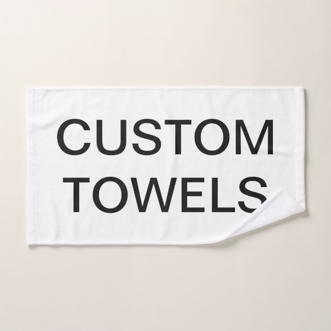 Custom Personalised Hand Towel Blank Template (Hand Towel)