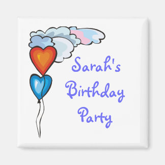 Custom Personalised Heart Balloon Magnets