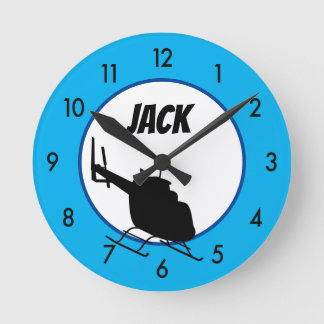 Custom personalised Helicopter Clock