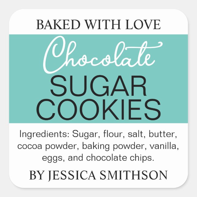 Custom Personalised Homemade label HM001_03sqv2 (Front)