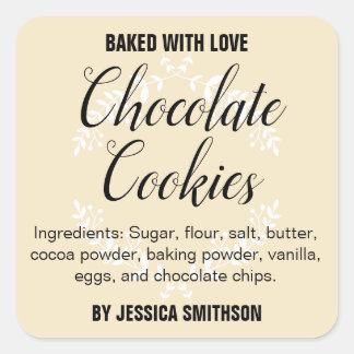 Custom Personalised Homemade label HM001_13sqv1