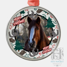 Custom Personalised Horse Photo Christmas