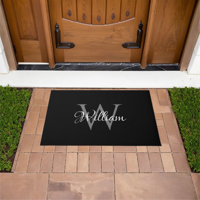 Custom Personalised Initial Script Monogram Doormat (Outdoor)