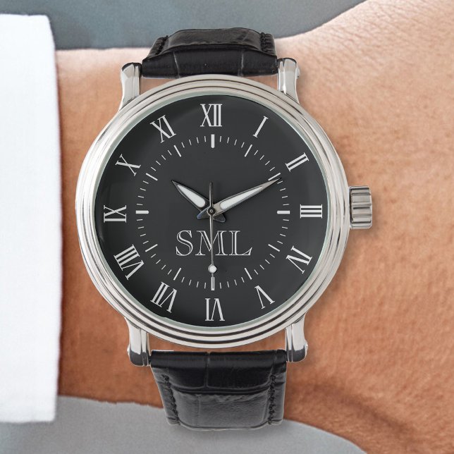 Custom Personalised Initials Roman Number Watch (Creator Uploaded)