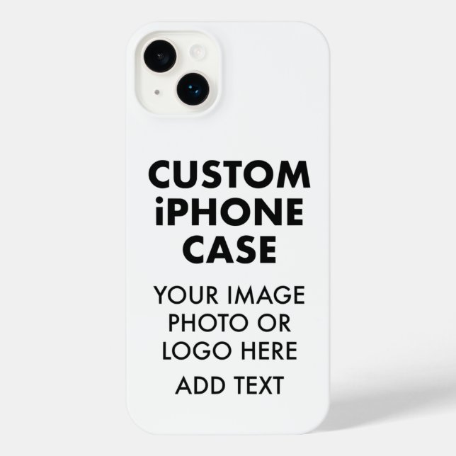 Custom Personalised iPHONE 14 PLUS BUDGET CASE (Back)