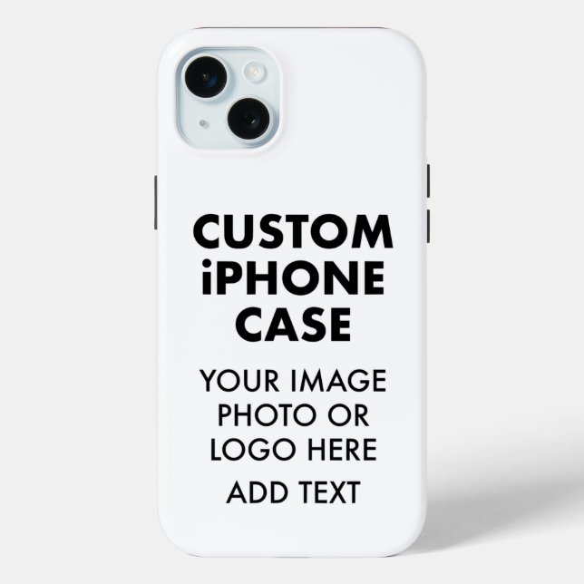 Custom Personalised iPHONE 15 PLUS TOUGH CASE (Back)