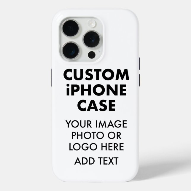 Custom Personalised iPHONE 15 PRO TOUGH CASE (Back)