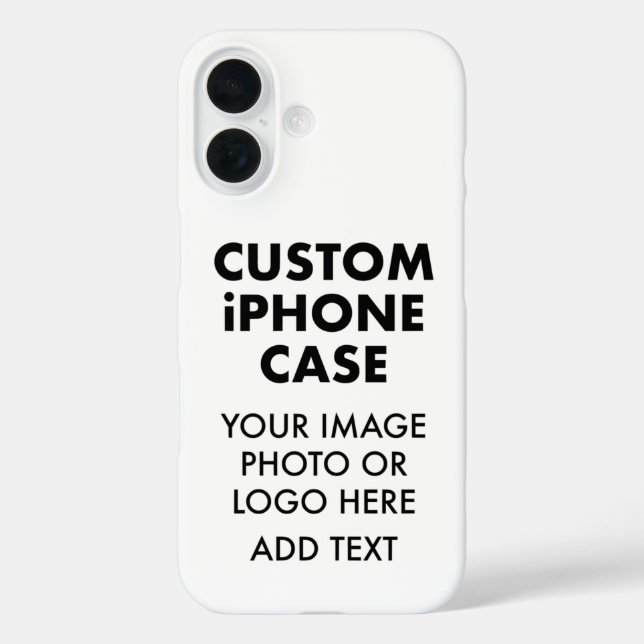 Custom Personalised iPHONE 16 BARELY THERE CASE (Back)
