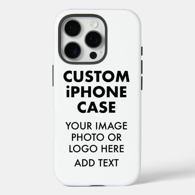 Custom Personalised iPHONE 16 PRO TOUGH CASE (Back)