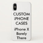 Custom Personalised iPhone X Barely There Case