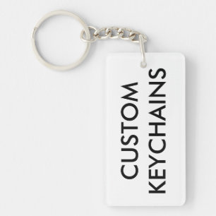 Custom Personalised Keychain Blank Template