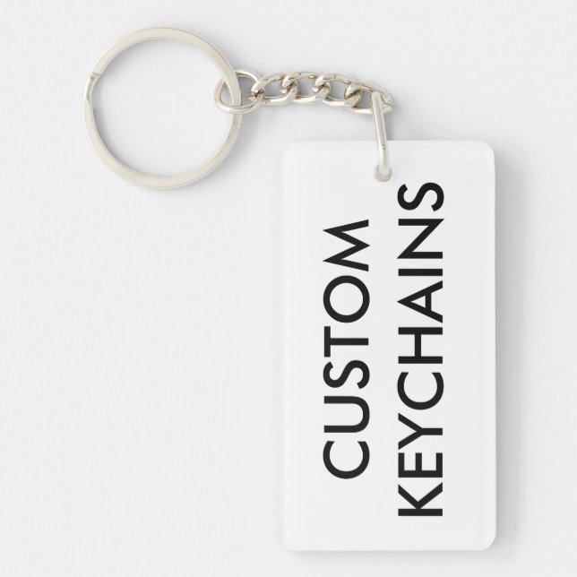 Custom Personalised Keychain Blank Template (Front)