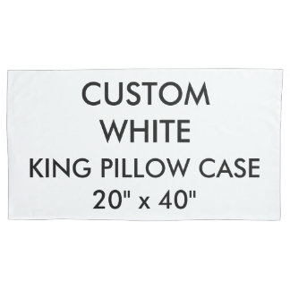 Custom Personalised King Size Pillow Case 20"x40"