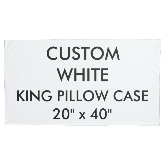 Custom Personalised King Size Pillow Case 20"x40" (Front)