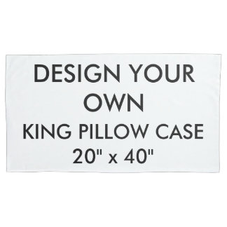 Custom Personalised King Size Pillow Case 20"x40"