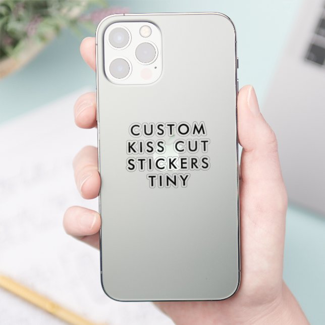 Custom Personalised KISS CUT STICKERS 2"x2" TINY (Phone)