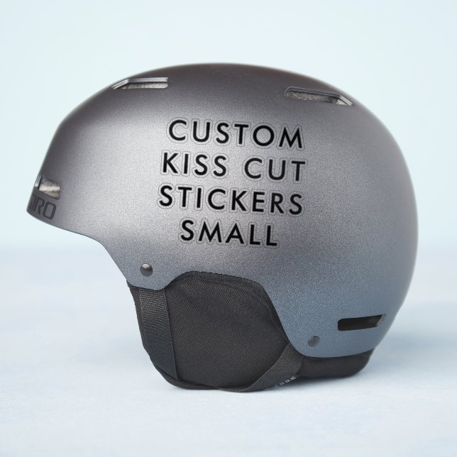 Custom Personalised KISS CUT STICKERS 4"x4" SMALL (Helmet Side)