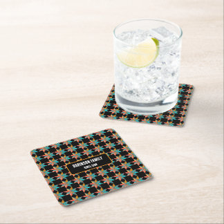 Custom personalised kitchen accessories cook gift square paper coaster