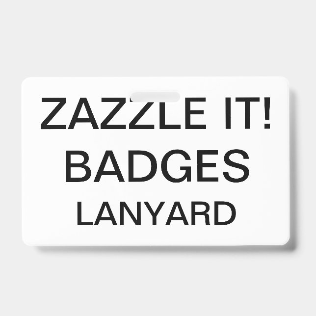Custom Personalised LANYARD BADGE ID Badge (Front)