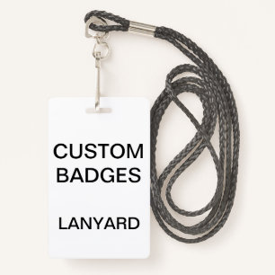 Custom Personalised LANYARD BADGE ID Badge