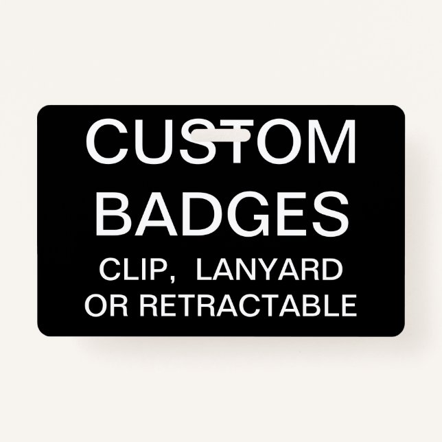 Custom Personalised LANYARD BADGE Template ID Badge (Front)