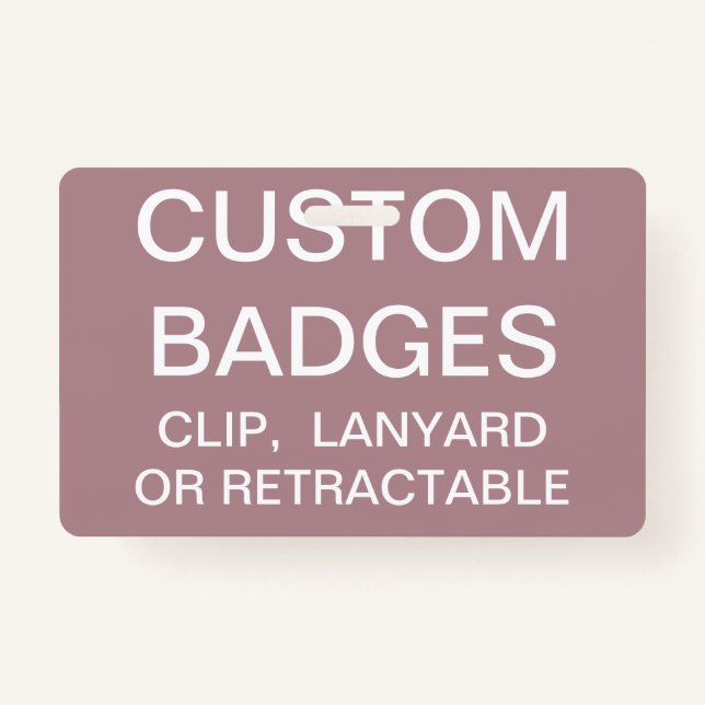 Custom Personalised LANYARD BADGE Template ID Badge (Front)