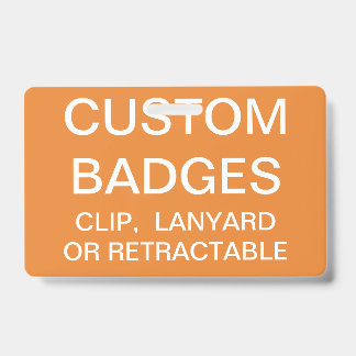 Custom Personalised LANYARD BADGE Template ID Badge