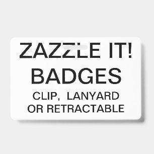 Custom Personalised LANYARD BADGE Template ID Badge