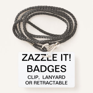 Custom Personalised LANYARD BADGE Template ID Badge