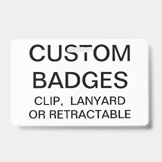 Custom Personalised LANYARD BADGE Template ID Badge