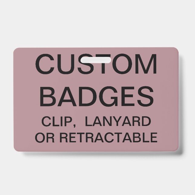 Custom Personalised LANYARD BADGE Template ID Badge (Front)