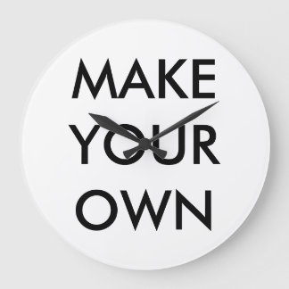 Custom Personalised Large 10.75" Round Wall Clock