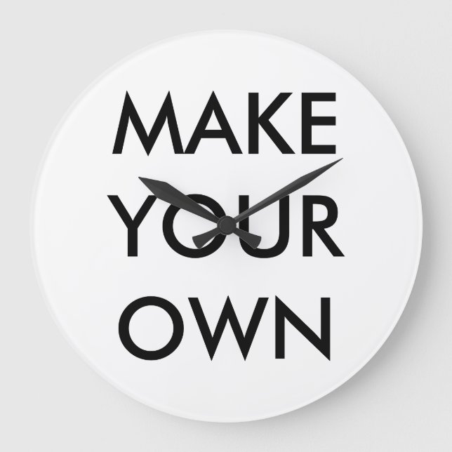 Custom Personalised Large 10.75" Round Wall Clock (Front)