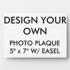 Custom Personalised Large 5" x 7" Photo Plaque