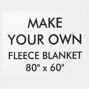 Custom Personalised Large 80" x 60" Fleece Blanket