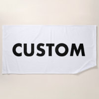 Custom Personalised Large Beach Towel