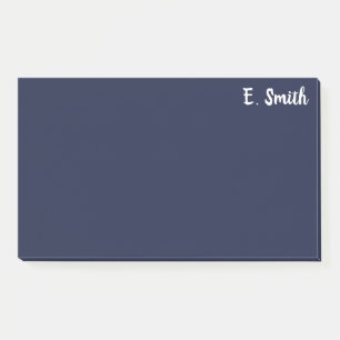 Custom Personalised Large Dark Blue Post-it Notes